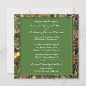 Camo Wedding Invitations Kaart (Achterkant)