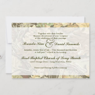 Camo Wedding Uitnodiging