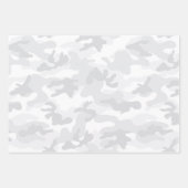 Camo White Grey Adventure Fun Inpakpapier Vel (Voorkant 2)