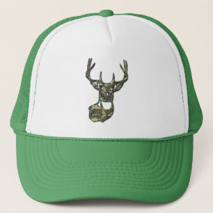 Camo - White Tail Buck Deer Trucker Pet