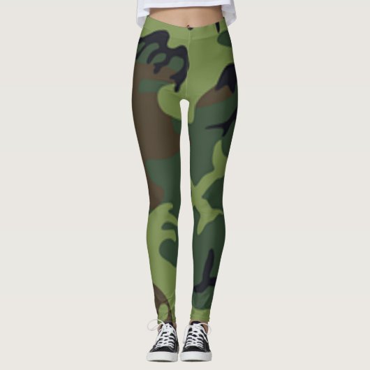 Camo Yoga Pants, Fun Leggings (Voorkant)