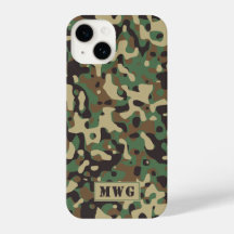 Camocamouflagepatroonmonogram initialen