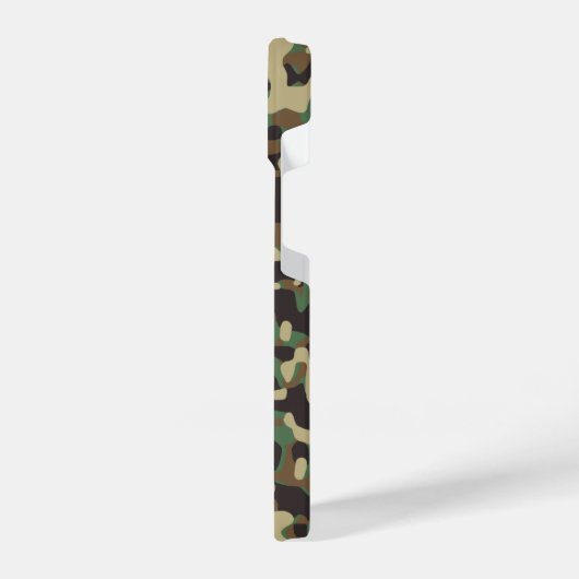 Camocamouflagepatroonmonogram initialen iPhone hoesje (Linkerkant)