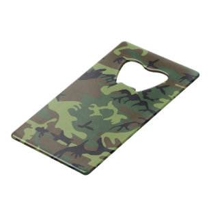 CAMOFLAGE HUNTING PATTERN KREDIETKAART FLESSENOPENER