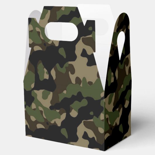 Camoflague Leger Camo Verjaardagsfeestje Favor Bedankdoosjes (Geopend)