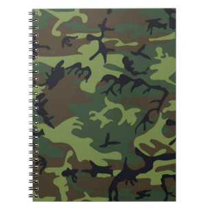 CAMOFLAUGE PATROON NOTITIEBOEK
