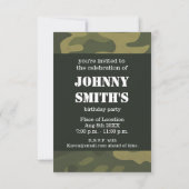 Camoflauge Save The Date (Achterkant)