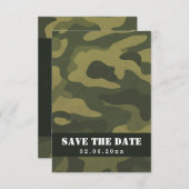 Camoflauge Save The Date (Voorkant / Achterkant)