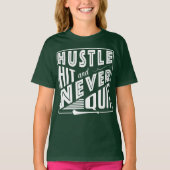 Camogie Hustle Hit & Never Quit, Gaelic Games T-shirt (Voorkant)