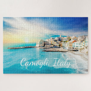 Camogli Italië Schilderij Portofino Genua Ligurië Legpuzzel