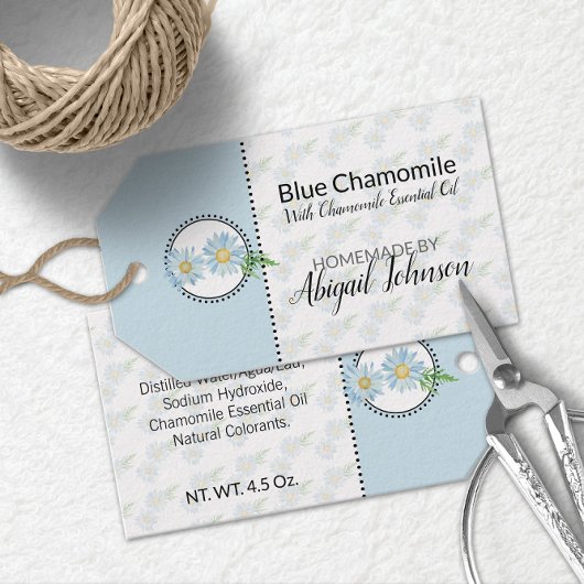 Camomille Étiquette de bain et de corps fait maiso
