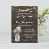 Camomille/marguerite rustiques du faire-part de (Debout devant)