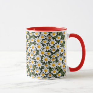 Camomilles en floraison - Modèle floral 2 - Mug de