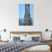 Camouflaed Great Grey Owl and Tree Wildlife Foto Canvas Afdruk (Insitu (Slaapkamer))