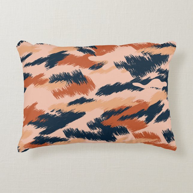 Camouflage Abstract:  naadloos behang. Accent Kussen (Voorkant)