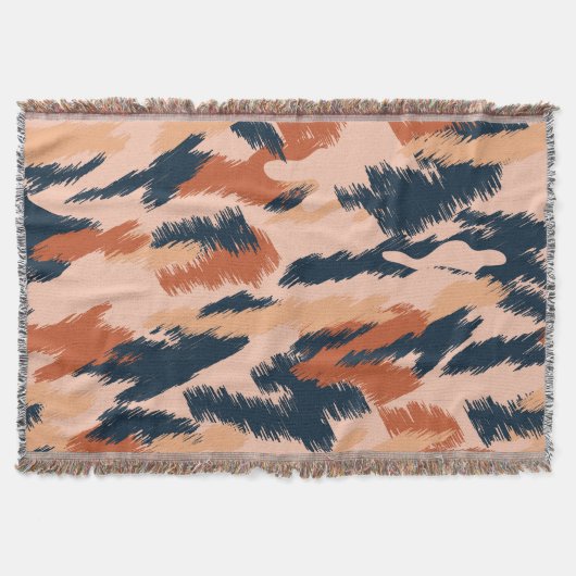 Camouflage Abstract:  naadloos behang. Deken (Voorkant)