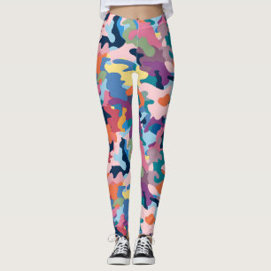 Camouflage Abstracte kleuren Leggings