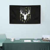 Camouflage American Flag Deer Hunting Spandoek (Beurs)