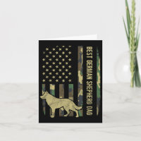 Camouflage Amerikaanse Vlag Duitse Herdershond Pap