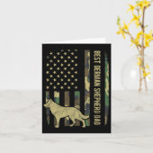 Camouflage Amerikaanse Vlag Duitse Herdershond Vad Kaart (Gele Bloem)