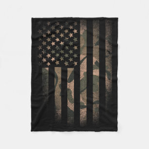 Camouflage Amerikaanse Vlag Usa Militair Tactisch Fleece Deken