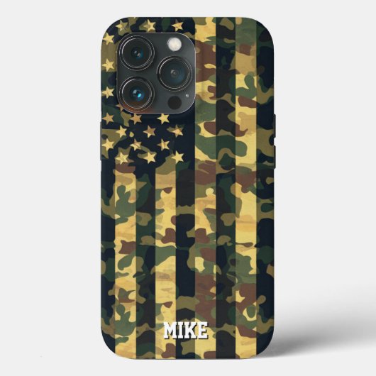 Camouflage Amerikaanse vlag, USA, Patriottisch, Gr Case-Mate iPhone Case (Achterkant)