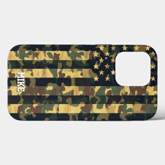 Camouflage Amerikaanse vlag, USA, Patriottisch, Gr Case-Mate iPhone Case (Achterkant (horizontaal))