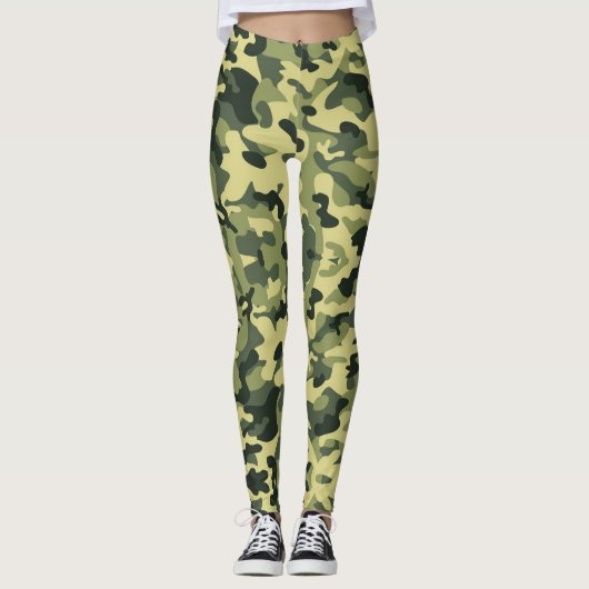 Camouflage Army - Power Yoga Leggings (Voorkant)