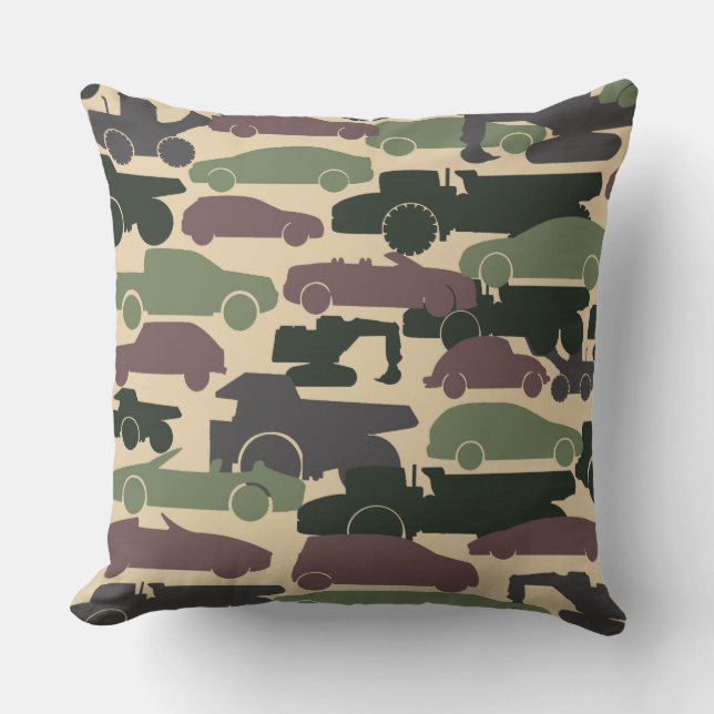 Camouflage auto's kussen (Voorkant)