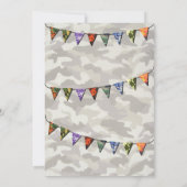 Camouflage Baby Boy Baby Douche Uitnodigingen (Achterkant)