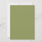 Camouflage Baby Shower Invitaties Kaart (Achterkant)