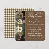 Camouflage Baby shower Uitnodiging (Voorkant / Achterkant)