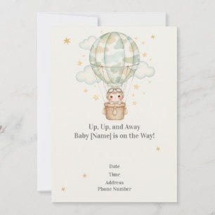 Camouflage baby shower uitnodiging voor het leger