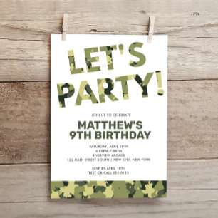 Camouflage Birthday, Laten we de Groene Camo van d Kaart