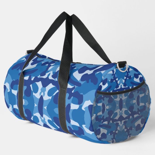 Camouflage Blauw Camo Legerpatroon Monogram Plunjezak (Rechterhoek)