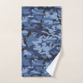 Camouflage bleu marine, Militaire, Armée (Serviette à main)