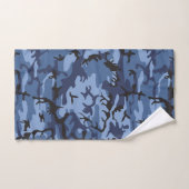 Camouflage bleu marine, Militaire, Armée (Serviette à main)