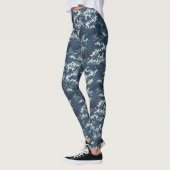 Camouflage bleu vert/Brown Leggings pour femmes (Gauche)