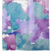 Camouflage Blue Douchegordijn (Voorkant)