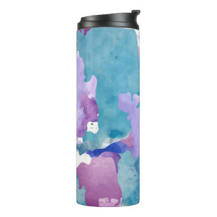 Camouflage Blue Pattern Thermosbeker