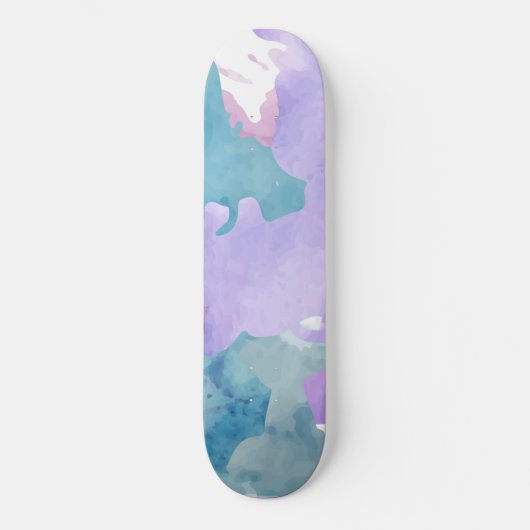 Camouflage Blue Skateboard (Voorkant)