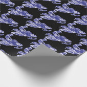 Camouflage Blue Snowmobiler Cadeaupapier (Hoek)