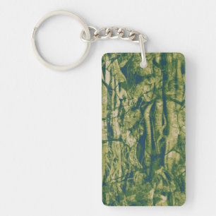 Camouflage boomschors sleutelhanger