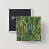 Camouflage boomschors vierkante button 5,1 cm (Voorkant /achterkant)