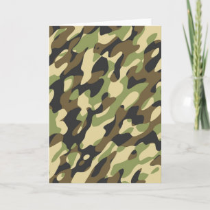 Camouflage-briefkaart Kaart