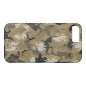 Camouflage Brown Reptile iPhone 7 Coque (Dos (Horizontal))