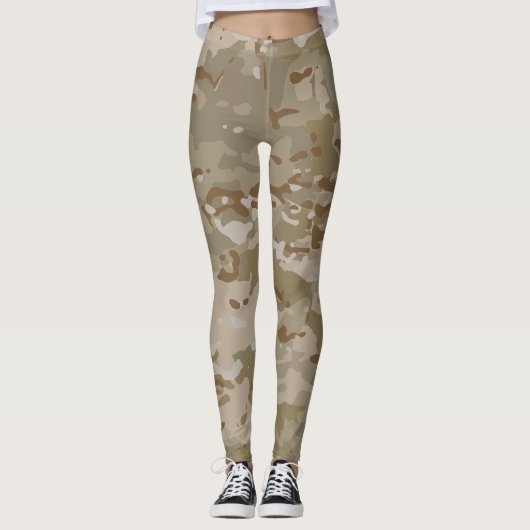 Camouflage | Bruin Camouflage Leggings (Voorkant)