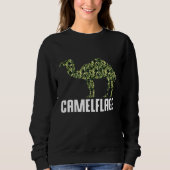 Camouflage Camel Dromedary Camelflage Hump Day Cam Trui (Voorkant)