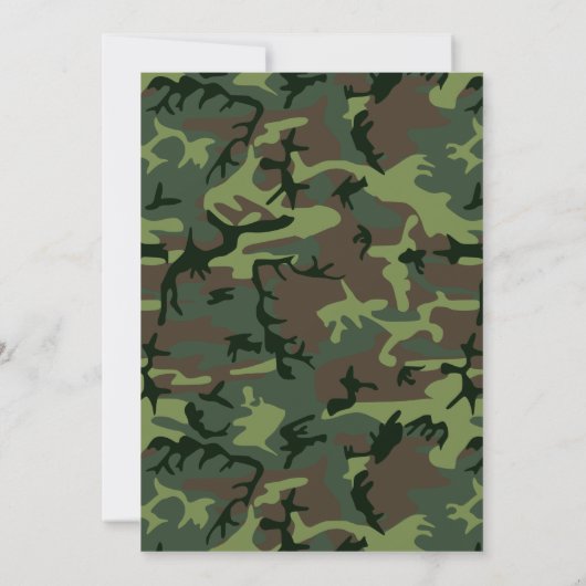 Camouflage Camo Green Brown Pattern (Achterkant)