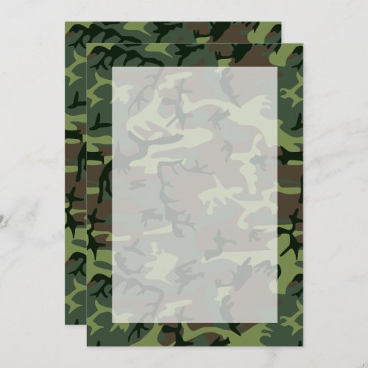 Camouflage Camo Green Brown Pattern (Voorkant / Achterkant)